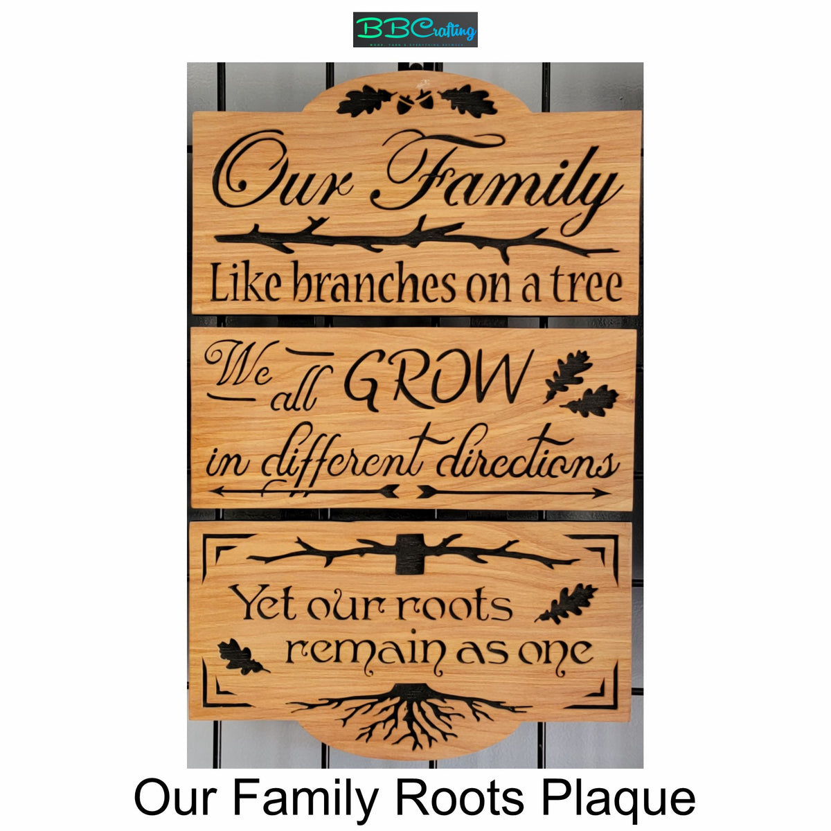Our Family Plaque