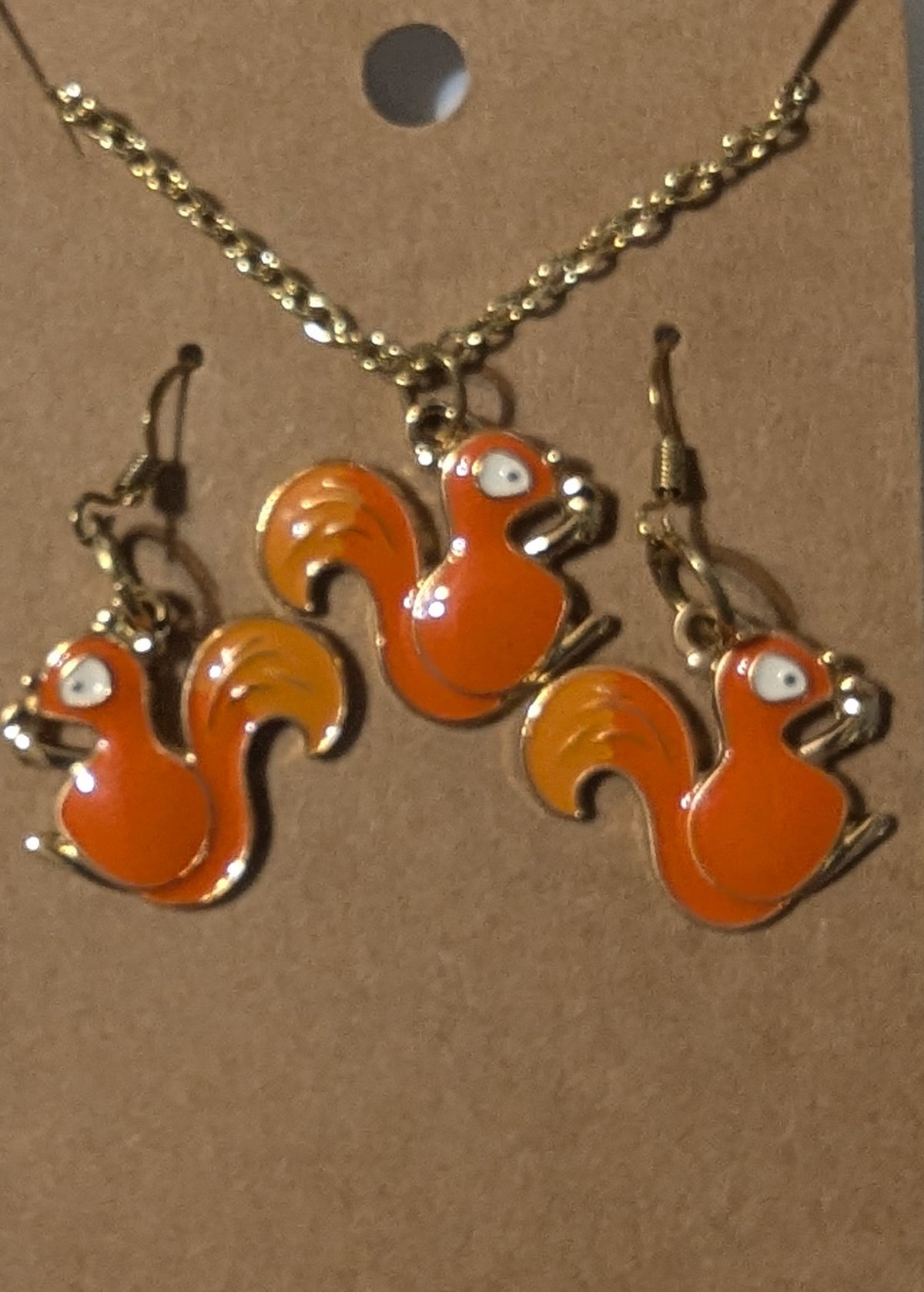 Squirrel Necklace set