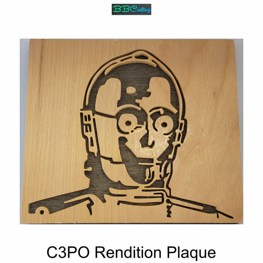C3PO Rendition Plaque