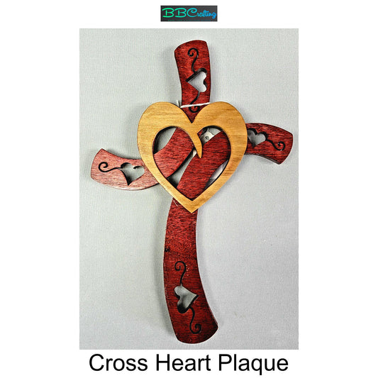 Cross Heart Plaque