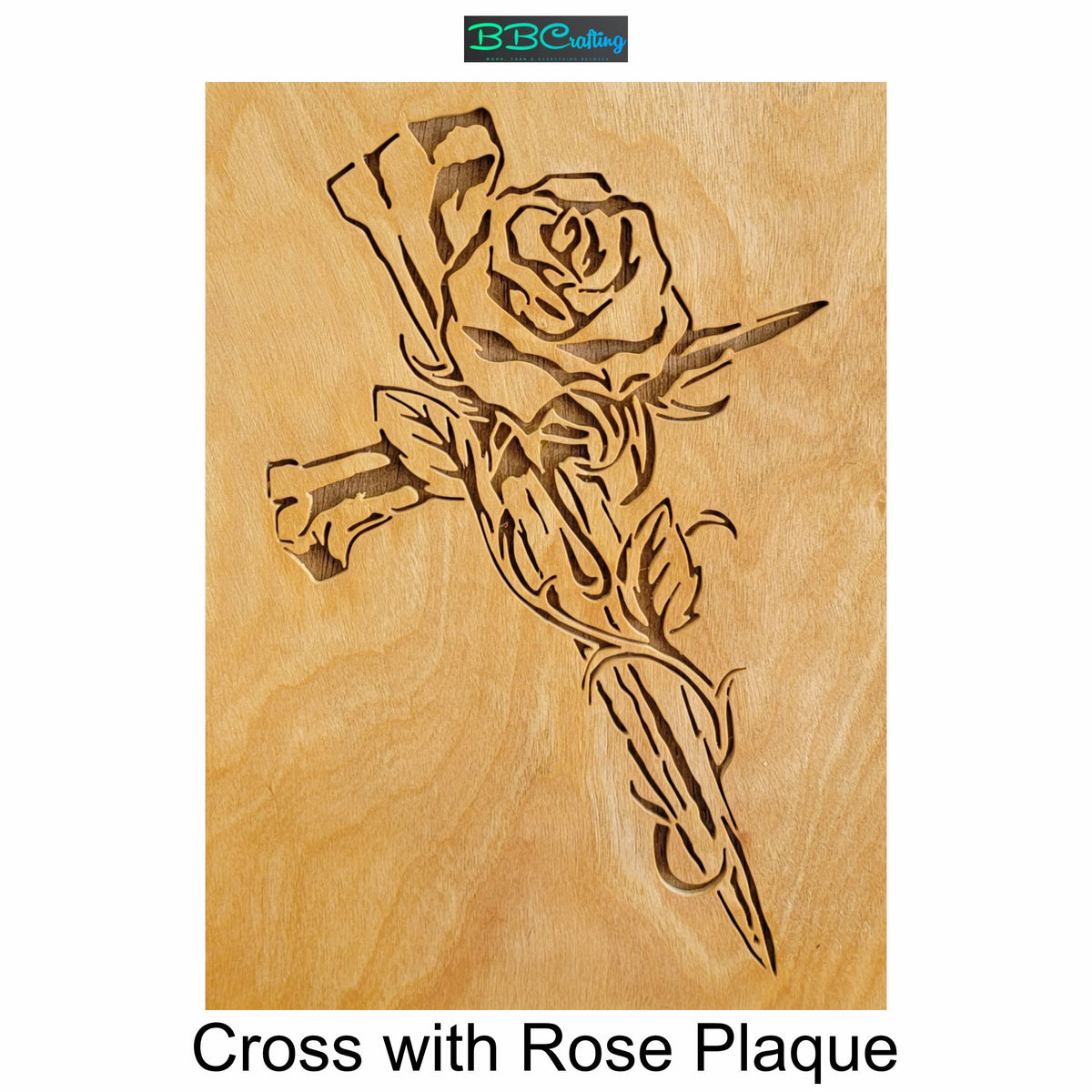 Cross with Rose