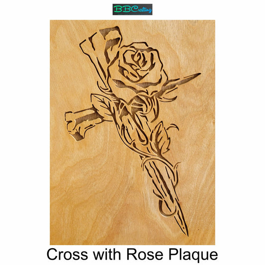 Cross with Rose