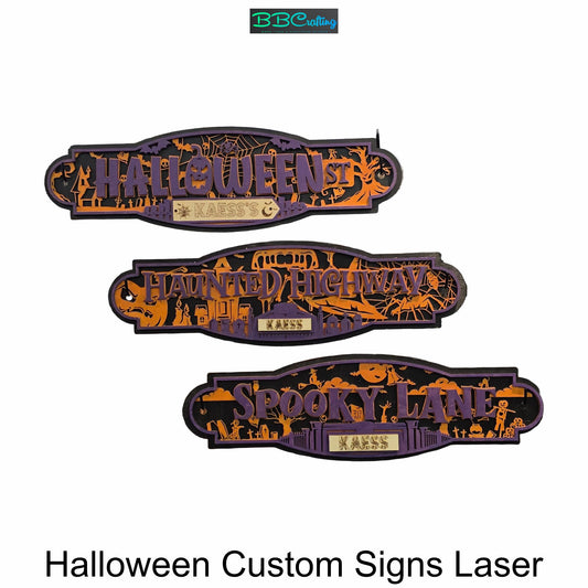 Custom Halloween Street Sign (3 Spooktacular Designs)