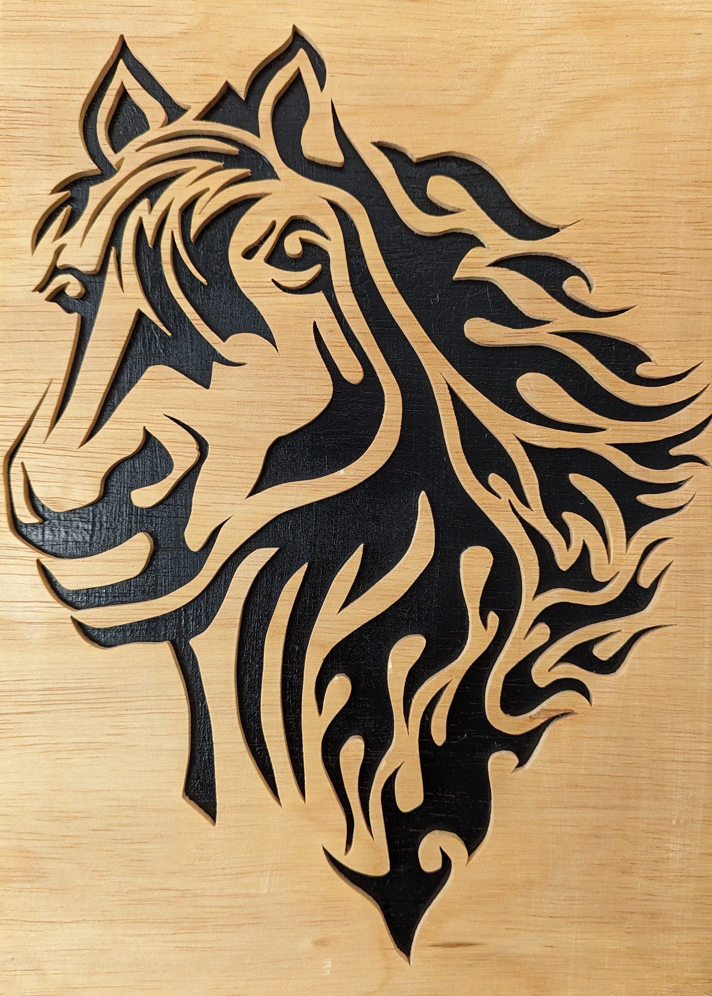 Flaming Horse Plaque