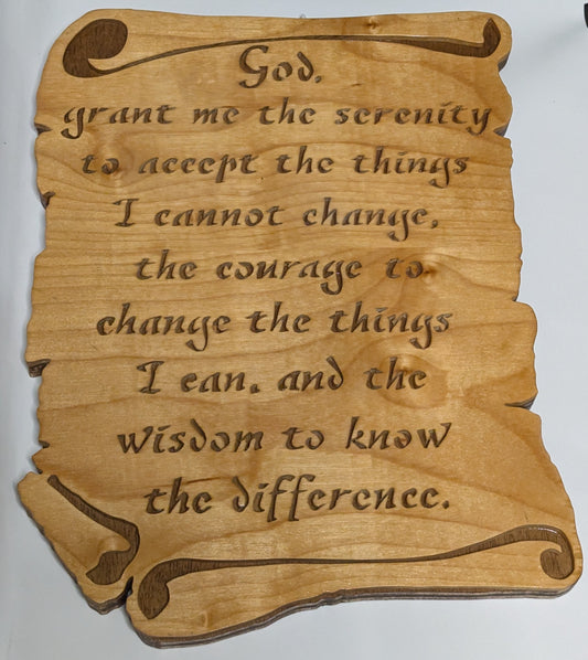 Serenity Prayer Plaque