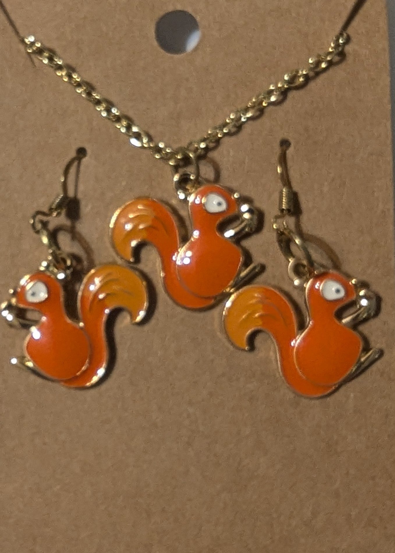 Squirrel Necklace set