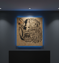 Alien VS Predator Plaque hanging on a wall