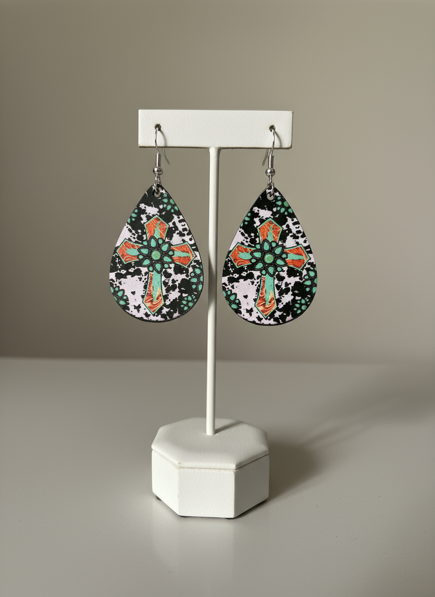 Earring displayed elegantly