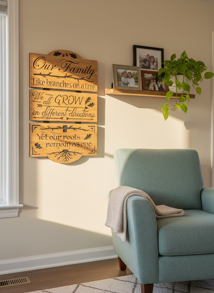 Our Family Plaque lifestyle image